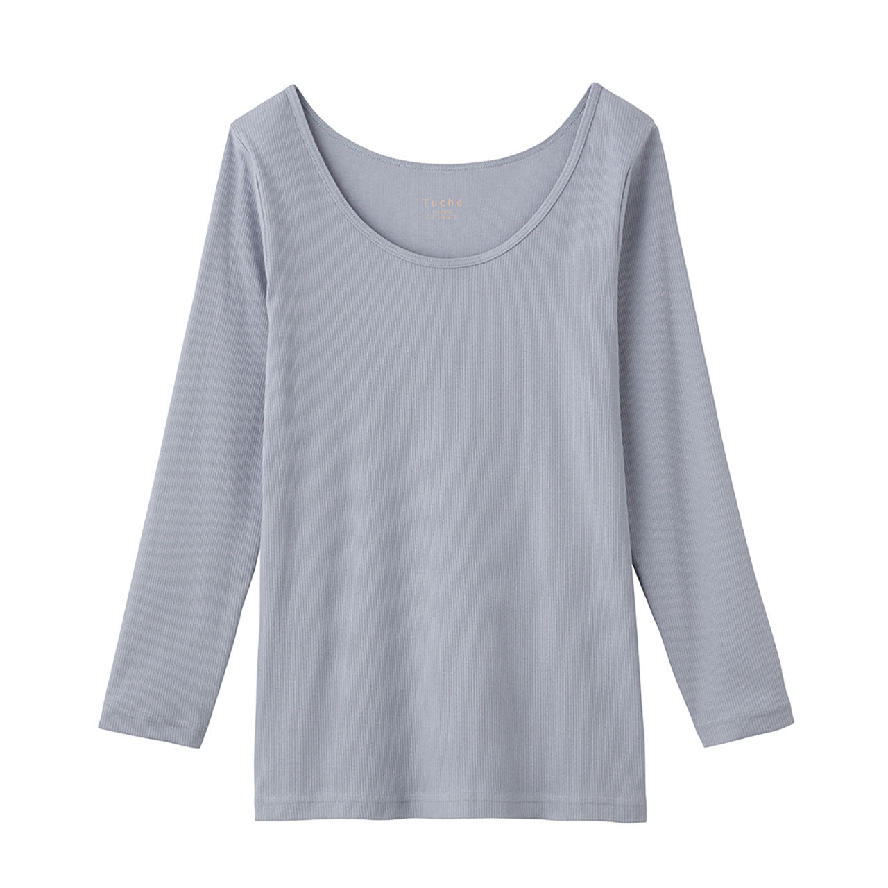 グンゼ Tuche 着るコスメ リブ 8分袖インナー M・L (レディース 下着 長袖 綿 シャツ アンダーウェア コットン インナー 敏感肌) (在庫限り)