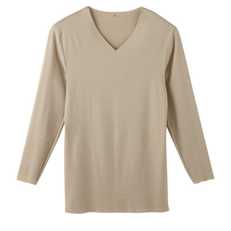 グンゼ グンゼ YG CUT OFF Vネック 9分袖シャツ M~LL (男性 下着 紳士 肌着 透けない ひびきにくい v首 インナーシャツ 綿混 GUNZE) (在庫限り)