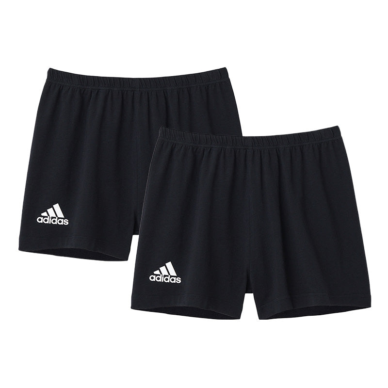 アディダス 女の子 スパッツ 1分丈 2枚組 150~165cm (レギンス 一分丈 キッズ 子供 adidas ジュニア オーバーパンツ スポーツ 重ね履き) (在庫限り)