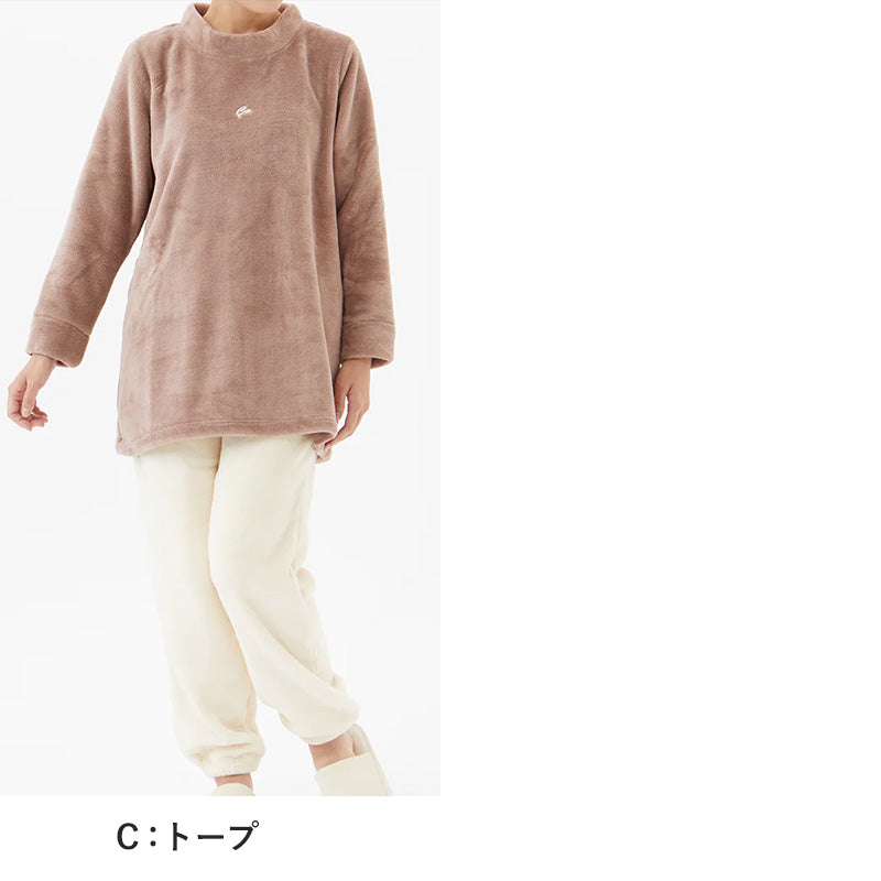 グンゼ パジャマ レディース 冬 長袖 ボアフリース ルームウェア 上下セット M~LL GUNZE 冬用 厚手 もこもこ 長袖長パンツ あったか 部屋着 (送料無料) (在庫限り)