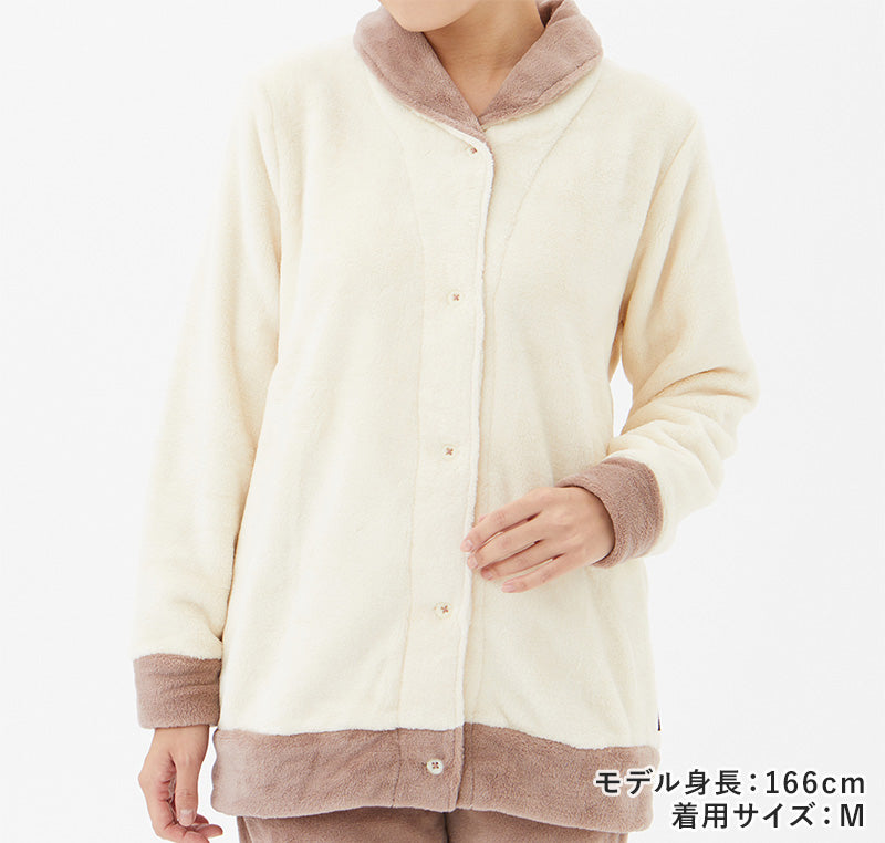 【 アウトレット 】 グンゼ パジャマ ルームウェア レディース ボアフリース M~LL (GUNZE COMME CI COMME CA 冬用 長袖長パンツ あったか 部屋着) (送料無料) (在庫限り)