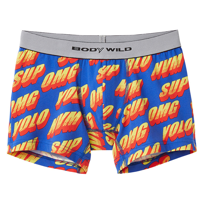 グンゼ ボディワイルド 綿ベア天 ボクサーパンツ 柄ボクサー M・L (GUNZE BODYWILD 男性 紳士 下着 肌着 ボクサーブリーフ インナーウェアー カラー豊富 前とじ カジュアル 柄物) (在庫限り)