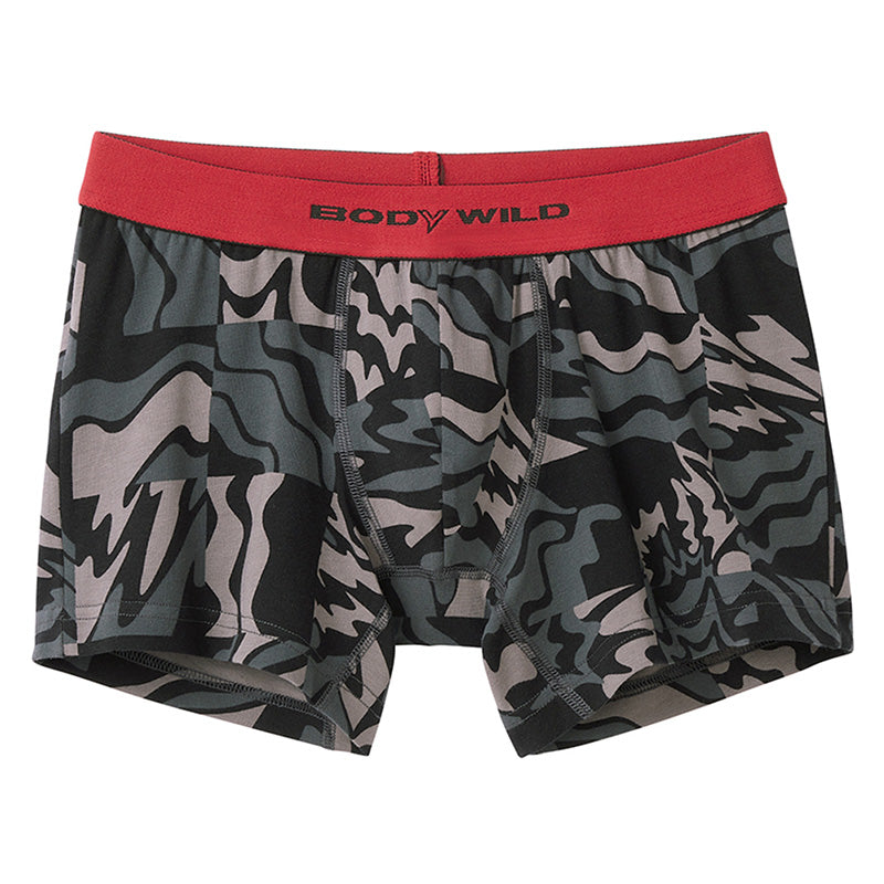 グンゼ ボディワイルド 綿ベア天 ボクサーパンツ 柄ボクサー M・L (GUNZE BODYWILD 男性 紳士 下着 肌着 ボクサーブリーフ インナーウェアー カラー豊富 前とじ カジュアル 柄物) (在庫限り)