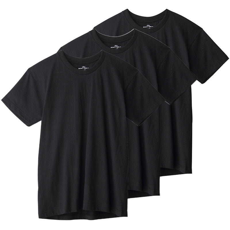 グンゼ メンズ tシャツ 3枚組 綿100% 半袖 インナー クルーネック S~LL ボディワイルド BODYWILD インナーシャツ 無地 下着 肌着 紳士 男性 トップス 丸首 (在庫限り)