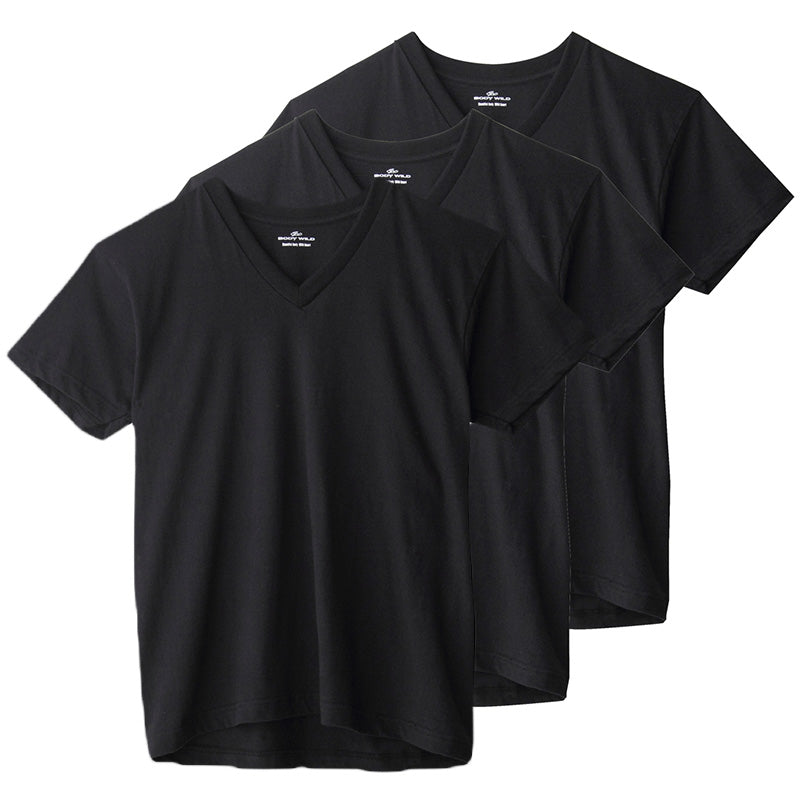 グンゼ メンズ tシャツ vネック 3枚組 綿100% 半袖 インナー S~LL ボディワイルド BODYWILD インナーシャツ v首 無地 下着 肌着 紳士 男性 トップス (在庫限り)