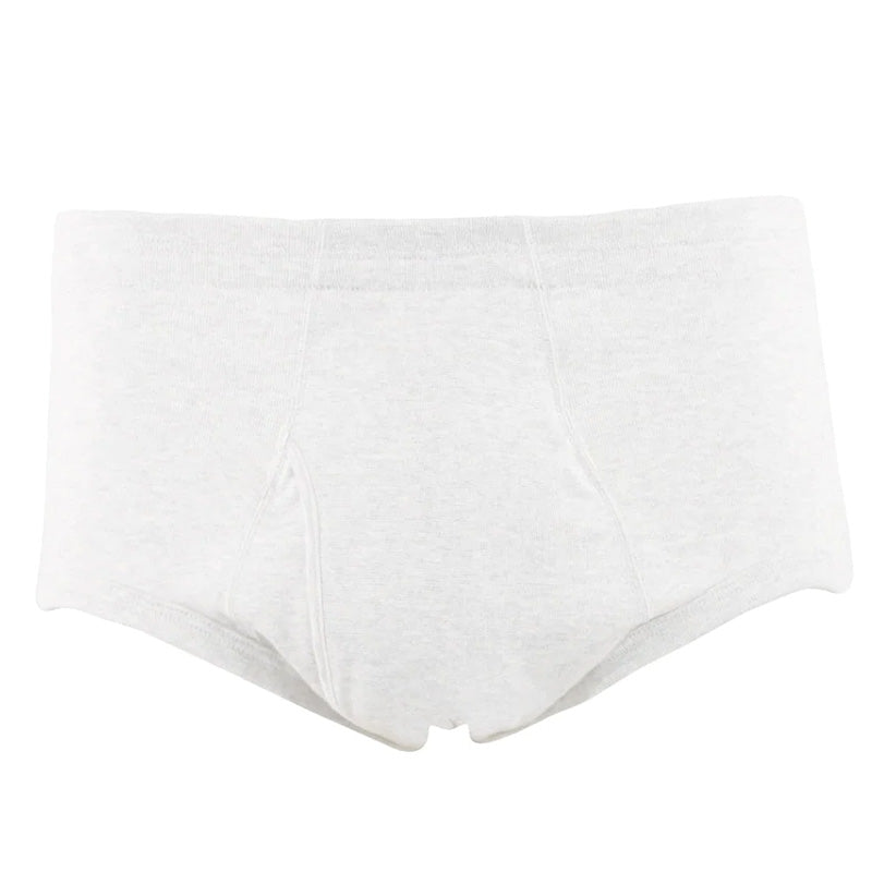 グンゼ 愛情らくらく 天引きブリーフ ウエストゴムあり M~LL (メンズ GUNZE 綿100% コットン100 男性 下着 肌着 インナー ウエストゴム 介護 失禁 失禁パンツ 頻尿) (在庫限り)