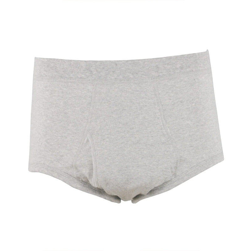 グンゼ 愛情らくらく スパンブリーフ 前あき 綿100 M~LL (メンズ GUNZE 綿100% コットン100 男性 下着 肌着 インナー ゴム縫い付き 介護 失禁 失禁パンツ 頻尿) (在庫限り)