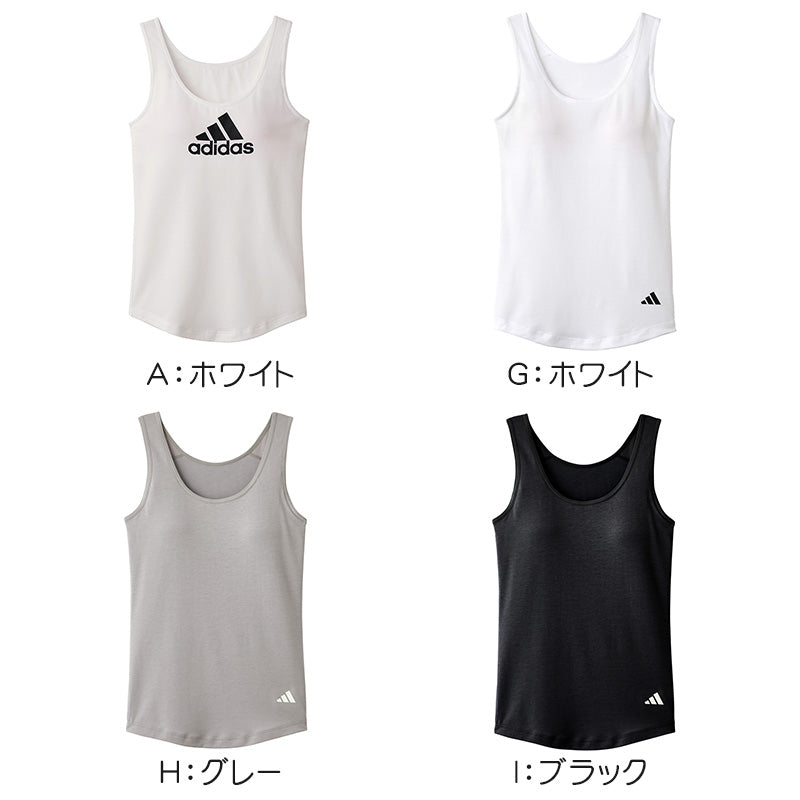 アディダス 女の子 インナー タンクトップ ガールズ グンゼ 150 160 165 cm 下着 ジュニア スポーツ 部活 ダンス 体育 通学 普段使い 綿 吸汗 速乾 通気性 動きやすい 快適 シンプル かわいい ブランド 学校用 成長期 ノースリーブ