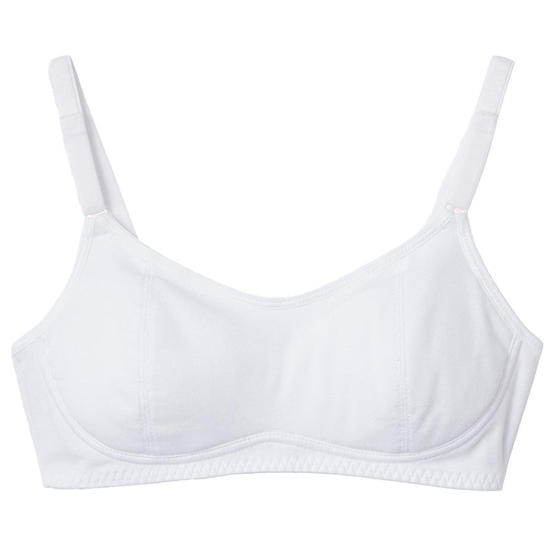 グンゼ ピエクレール ファーストブラ シンプル A60~A75 (子供 下着 キッズ ジュニア インナー ブラジャー ジュニアブラ 女の子 白 スクール 保湿 GUNZE) (在庫限り)