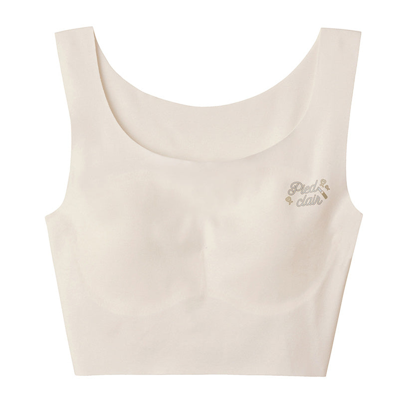 グンゼ ジュニアブラ ハーフトップ 子供 パッド付き シームレス 綿 縫い目なし 140~160cm キッズ ファーストブラ ブラジャー 女の子 下着 スクールインナー 制服 ひびきにくい パット 学校生活