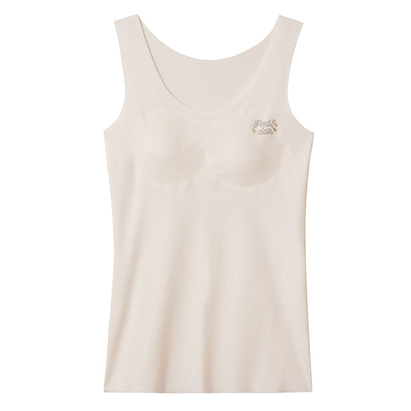 グンゼ タンクトップ パッド付き キッズ インナー きりっぱ ひびきにくい 140~160cm GUNZE piedclair ガールズ スクールインナー 制服 パット 縫い目なし 学校生活 ファーストブラ