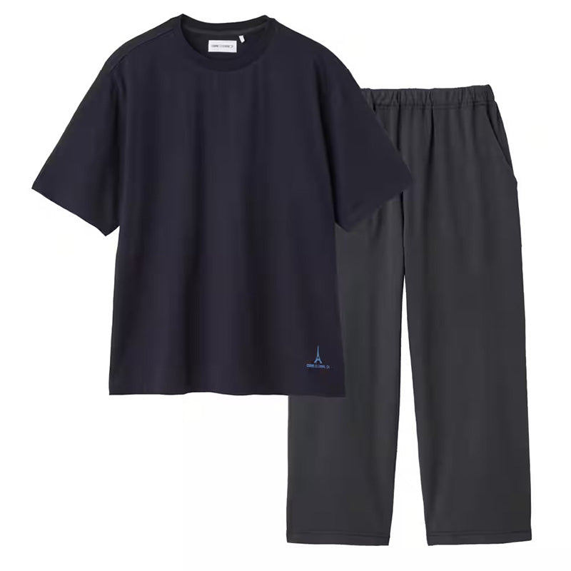 グンゼ パジャマ レディース 春夏 半袖 セットアップ M~LL GUNZE シンプル 部屋着 ルームウェア ホームウェア 寝巻き 5分袖 7分丈 ボーダー 無地 母の日 ギフト プレゼント (送料無料) (在庫限り)