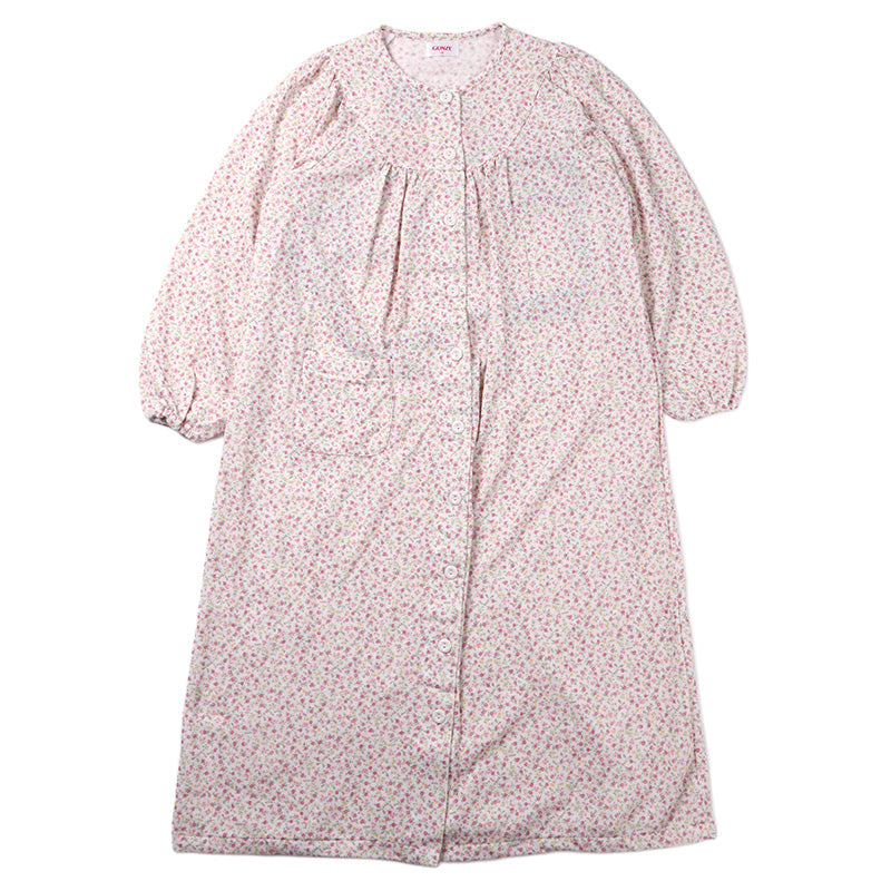 長袖 ネグリジェ レディース 綿混 前開き ルームウェア グンゼ S M L LL 快適 着心地 ゆったり 冬 秋 パジャマ 前あき ルームウェア長袖 寝巻き 部屋着 快眠 ナイトウェア 大きいサイズ対応 敬老の日 ギフト 母の日 (送料無料)