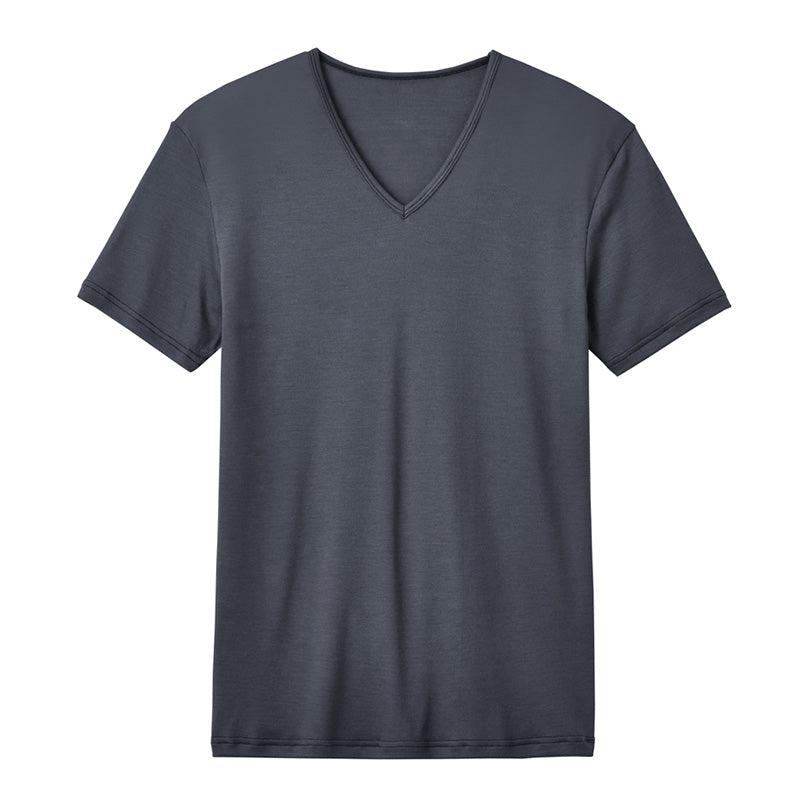 ファイヤーアセドロン メンズ インナー Vネック Tシャツ 薄手 グンゼ M L LL 半袖 吸湿発熱 暖かい 涼しい ストレッチ 吸湿 放湿 汗冷え防止 肌着 下着 春夏 秋冬 オールシーズン 通勤 通学 ビジネス スポーツ ゴルフ ランニング ウォーキング ジム アウトドア