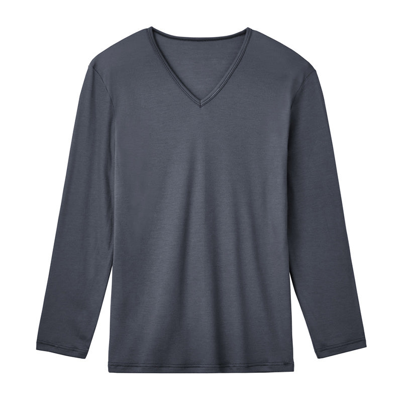 ファイヤーアセドロン メンズ インナー 長袖 Vネック Tシャツ 薄手 グンゼ M L LL 半袖 吸湿発熱 暖かい ストレッチ 吸湿 放湿 汗冷え防止 肌着 下着 春夏 秋冬 オールシーズン 通勤 通学 ビジネス スポーツ ゴルフ ランニング ウォーキング ジム アウトドア