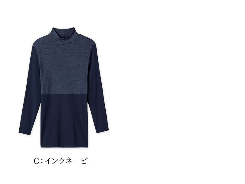 グンゼ あったかインナー レディース 長袖 ハイネック 綿混 吸湿 発熱 下着 8分袖 シャツ M~LL 肌着 暖かい 冬 あったか インナー 防寒 タートルネック アンダーウェア GUNZE HOTMAGIC