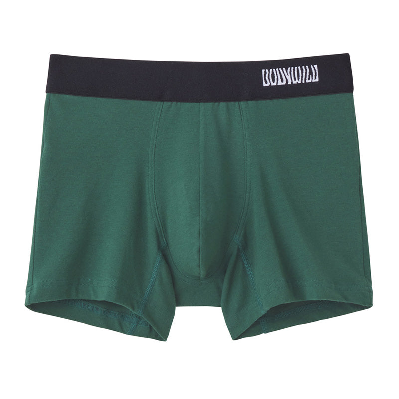 ボディワイルド オーガニックコットン コットン混 ボクサーパンツ M L ボクサーブリーフ メンズ 男性用 下着 インナー アンダーウェア 前とじ 前閉じ シンプル 快適 デイリー 定番 ベーシック ストレッチ 伸縮性 ブランド グンゼ GUNZE 黒 ブラック