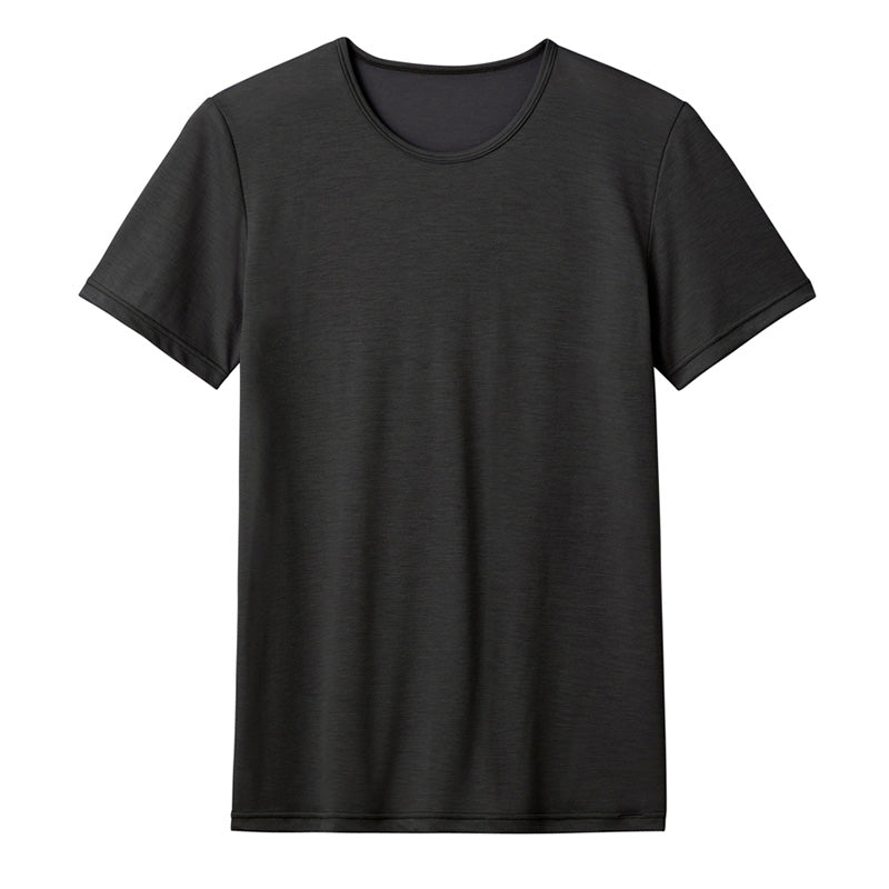 アセドロン クルーネック Tシャツ グンゼ 鹿の子 クールマジック メンズ M~LL gunze coolmagic 吸汗速乾 消臭 丸首 半袖 シャツ 下着 肌着 インナー 夏 プレゼント ギフト 父の日 (在庫限り)