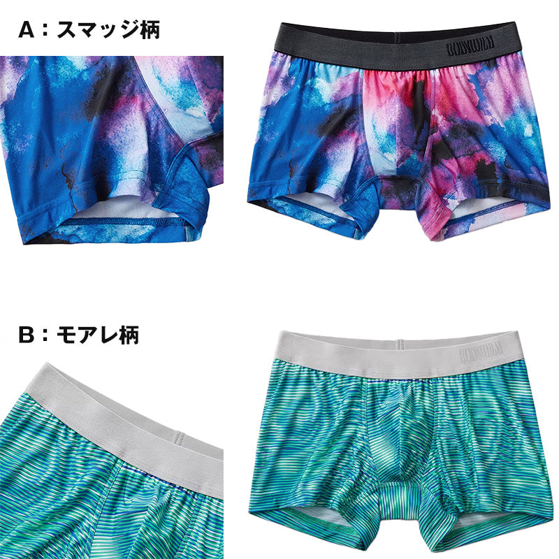 グンゼ ボディワイルド ボクサーパンツ 前閉じ M・L GUNZE BODYWILD ボクサーブリーフ 下着 肌着 インナーウェア ストレッチ 柄物 プリント 前とじ プレゼント ギフト 父の日 (在庫限り)