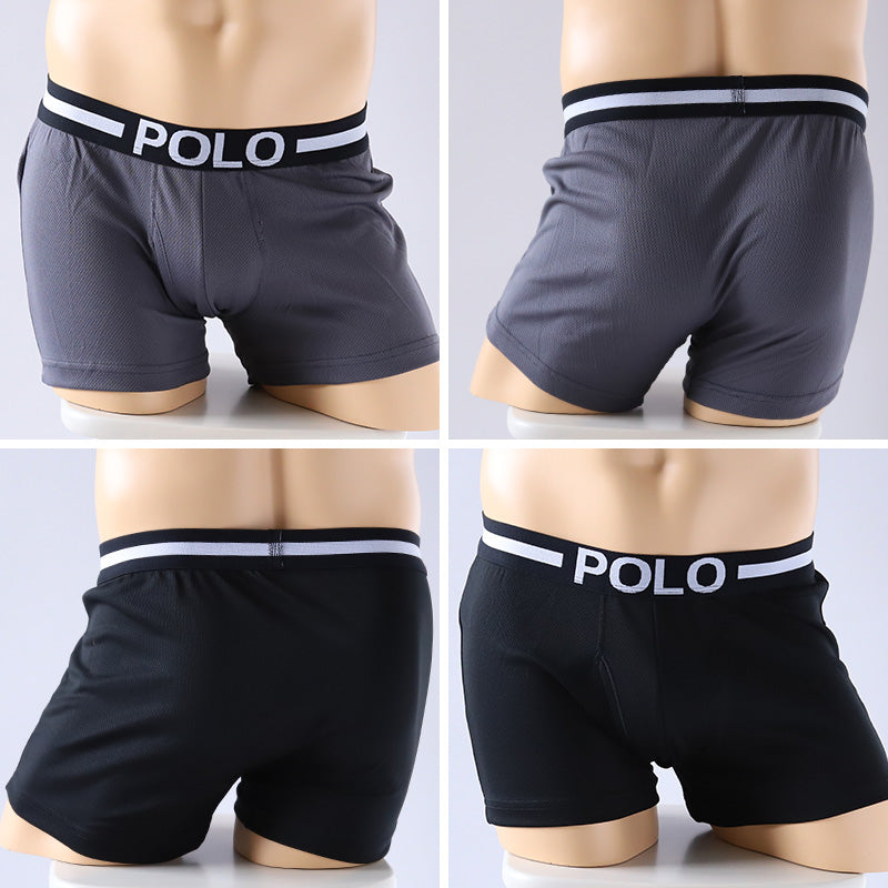 POLO ボクサーパンツ メンズ ポロ 前開き M-LL 蒸れない メッシュ 速乾 吸水速乾 インナー おしゃれ 夏用 グンゼ GUNZE (在庫限り)