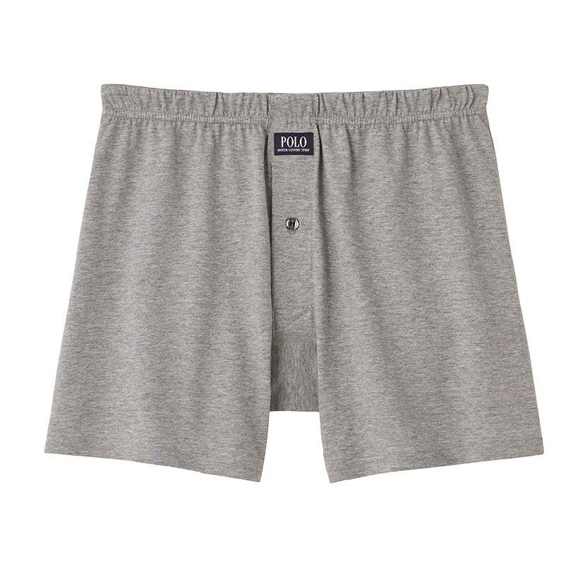 ニットトランクス 綿100 前開き メンズ ポロ M~LL polo トランクス ブランド おしゃれ インナー 男性下着 シンプル GUNZE グンゼ (在庫限り)