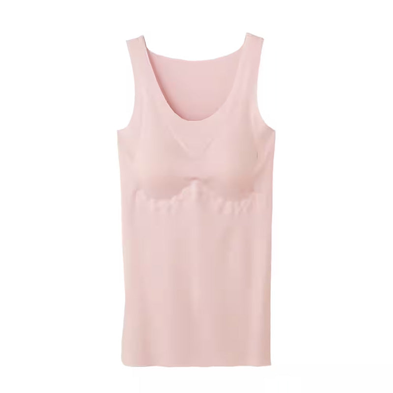 グンゼ タンクトップ パッド付き カップ付き インナー レディース M~LL キレイラボ 夏 肌着 下着 無縫製 綿 コットン シームレス 汗 シャリ感 縫い目なし 敏感肌 (在庫限り)