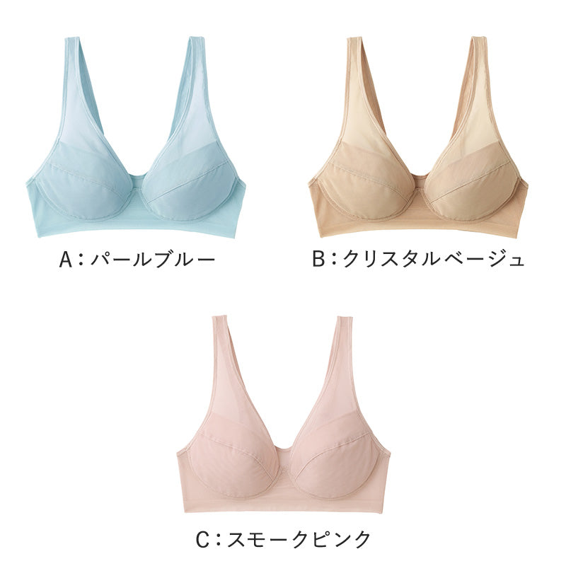 グンゼ 軽ブラ ノンワイヤー ブラジャー M~LL 軽ブラ GUNZE 下着 女性 薄い 軽い 速乾 レディース インナー ワイヤーなし 響きにくい 締め付けない