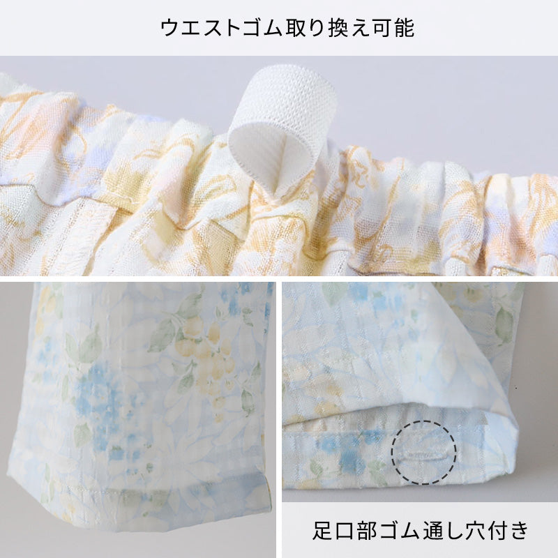 グンゼ パジャマ レディース 綿100 長袖 春夏 薄手 S M L LL 3L 女性 大きいサイズ 長ズボン 涼しい 吸汗速乾 夏用 花柄 プレゼント ギフト 母の日 敬老の日 GUNZE coolmagic (送料無料)