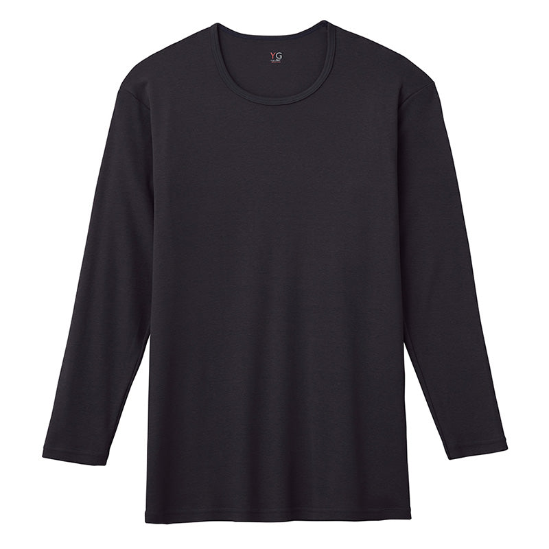 グンゼ YG 長袖 綿100 メンズ M~LL クルーネック 丸首 ネクストラ GUNZE YG インナー シャツ 肌着 ロングスリーブ 冬 防寒 寒さ対策 あったか ほかほか 男性 紳士 M L LL