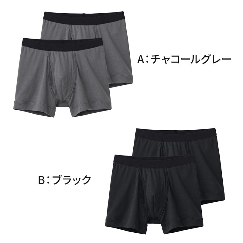 グンゼ YG ボクサーパンツ 綿100 メンズ 前あき 2枚組 M L LL GUNZE YG ワイジー 下着 パンツ ボクサーブリーフ 男性 紳士