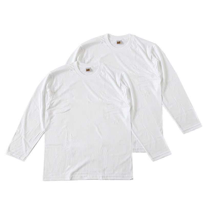 グンゼ GTホーキンス メンズ 長袖 tシャツ 2枚組 M~LL 綿100% GUNZE gt ホーキンス クルーネック ロングスリーブ シャツ インナー コットン ロゴ 肌着 下着 シンプル トップス M L LL