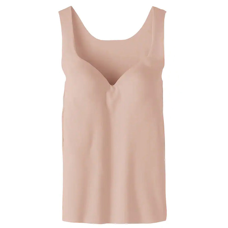グンゼ ブラトップ タンクトップ インナー レディース カップ付き 3L XXL GUNZE 下着 女性 キレイラボ フィッテ 肌着 楽 ひびきにくい シームレス 締め付けない 大きいサイズ
