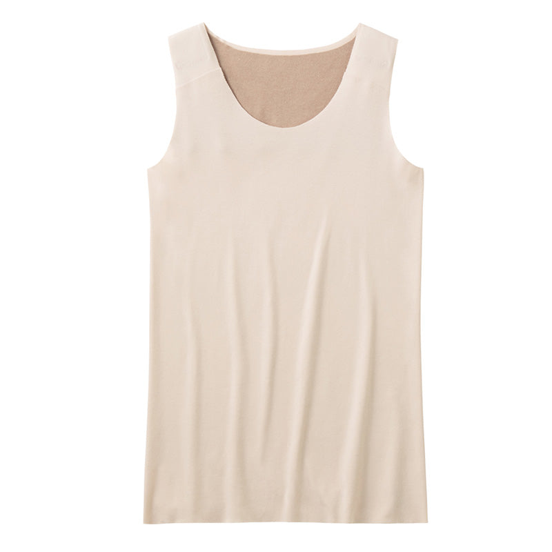 キレイラボ 完全無縫製 タンクトップ ラン型ウォーマー M~LL グンゼ レディースインナー 肌着 下着 ノースリーブ 冬 防寒 暖かい 肩こり 冷え 薄手