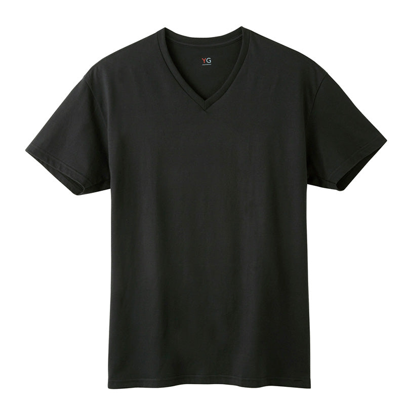 グンゼ YG tシャツ メンズ 半袖 vネック 吸水 ドライ 抗菌 防臭 M L LL v首 GUNZE インナーシャツ 男性 紳士 下着 肌着 インナー ニオイ対策 夏 スーツ下 ビジネス ビジネスインナー オールシーズン 白 黒