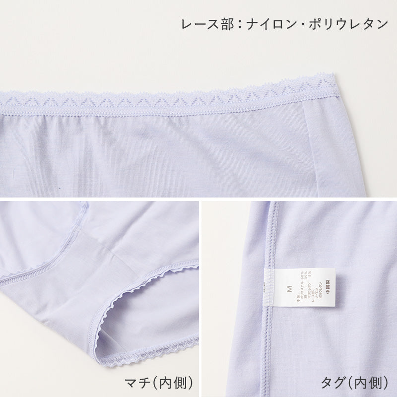 グンゼ キテミル 綿混 速乾 フルショーツ ショーツ 2枚組 M L LL レディース 下着 女性 パンツ 深め セット コットン 無地 肌着 婦人 インナー レース すっぽり 柔らかい ハイウエスト 2P