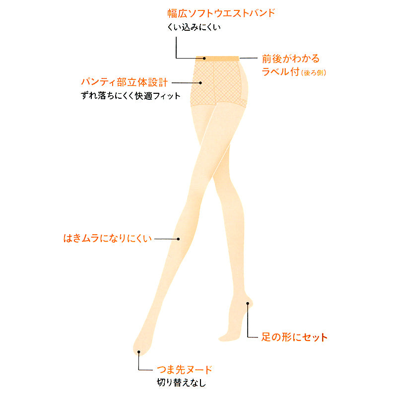 サブリナ ベージュタイツ 28デニール レディース 肌 M L LL gunze sabrina ファンデ色 幅広 ずれ落ちれ防止 美脚 肌色 UV対策