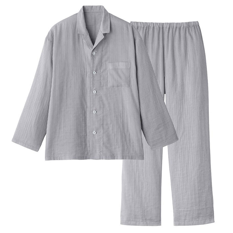 アセドロン パジャマ メンズ 長袖 長ズボン 上下セット グンゼ M L LL 吸汗 速乾 ドライ 薄手 通気性 消臭 抗菌 防臭 快眠 ルームウェア ナイトウェア 部屋着 男性 紳士 軽量 サラサラ シンプル 大きいサイズ ギフト プレゼント (送料無料)