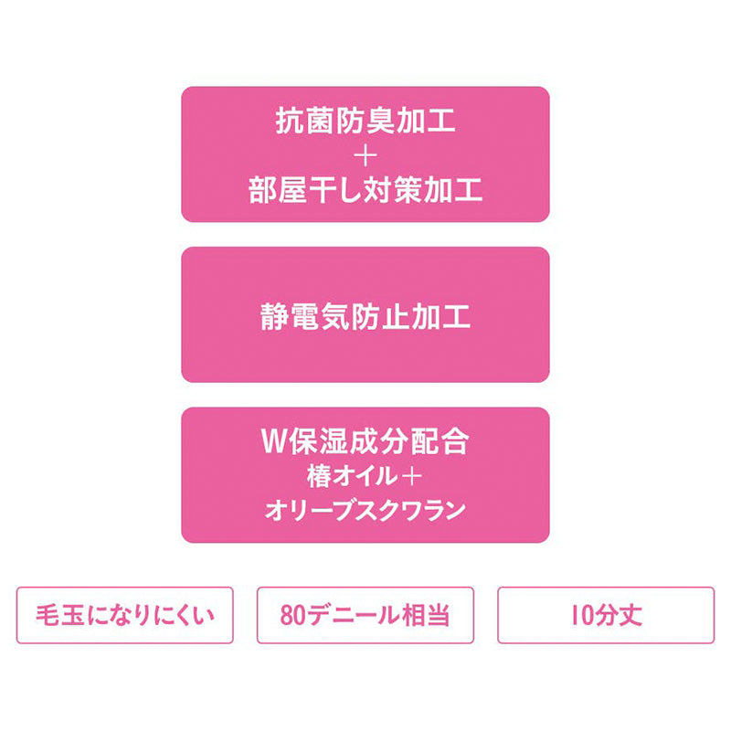 サブリナ はくだけ 美腹 骨盤サポート ハイウエスト くびれメイク レギンス レディース 10分丈 M-L L-LL 黒 ブラック 着圧 80デニール 抗菌 防臭 部屋干し対策 静電気防止 保湿 引き締め 細見え 美脚 美姿勢 補整 下半身ケア ウエストシェイプ タイツ 伸縮 ストレッチ