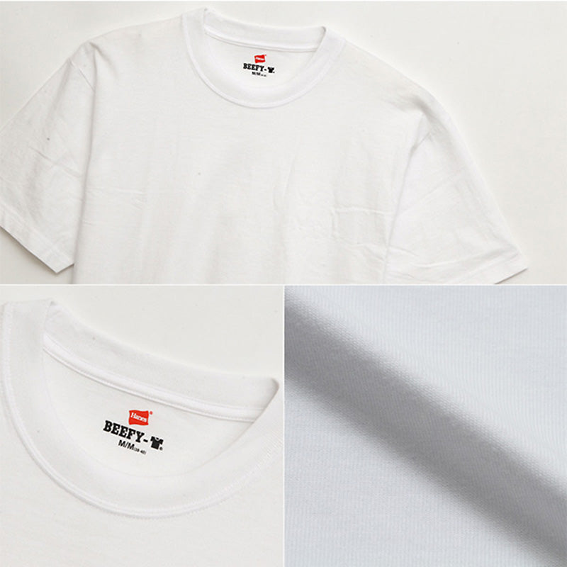 ビーフィー ヘインズ tシャツ メンズ 半袖 綿100% S~XL Hanes Tシャツ 無地 肌着 下着 綿 コットン インナー 男性 hanes パックT S M L XL