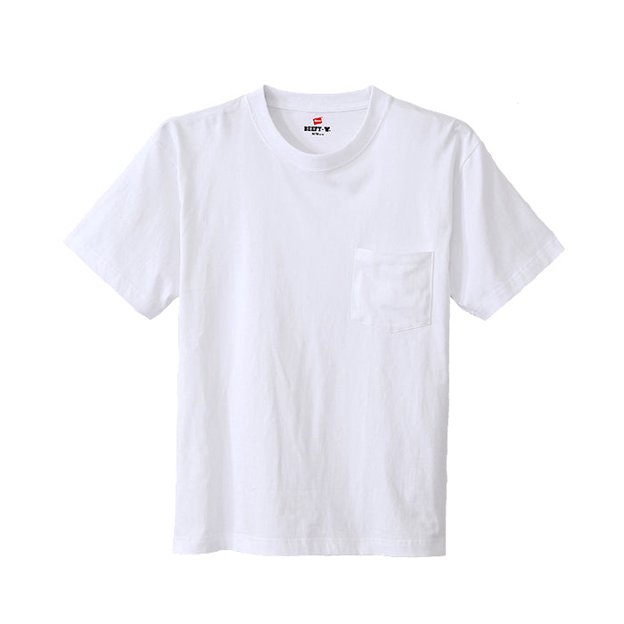 ヘインズ ビーフィー tシャツ ポケット メンズ 半袖 S~XL ビーフィーT BEEFY-T Tシャツ コットン トップス シャツ インナー 丸首 クルーネック 綿100 Hanes パックT