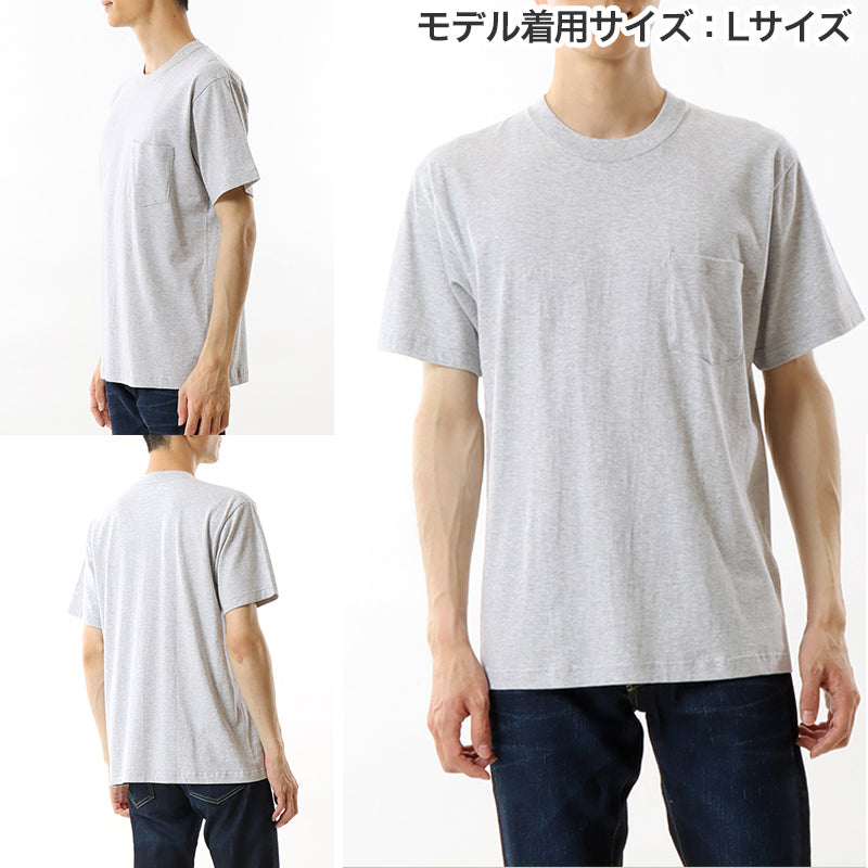 ヘインズ ビーフィー tシャツ ポケット メンズ 半袖 S~XL ビーフィーT BEEFY-T Tシャツ コットン トップス シャツ インナー 丸首 クルーネック 綿100 Hanes パックT