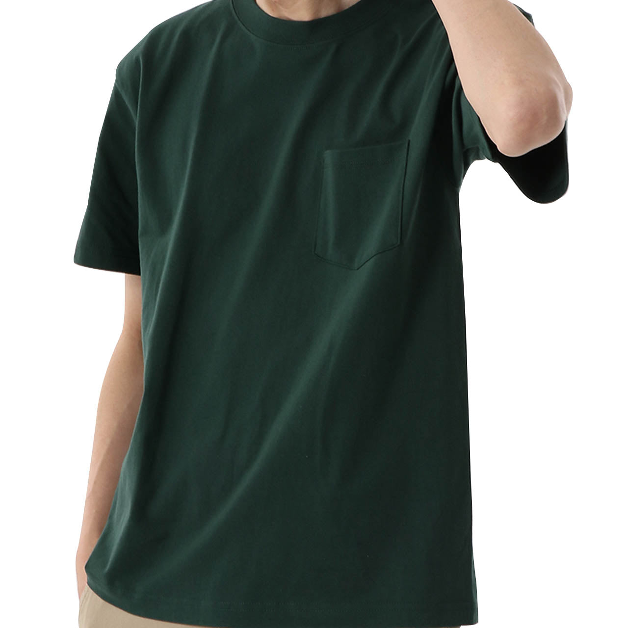 ヘインズ ビーフィー tシャツ ポケット メンズ 半袖 S~XL ビーフィーT BEEFY-T Tシャツ コットン トップス シャツ インナー 丸首 クルーネック 綿100 Hanes パックT