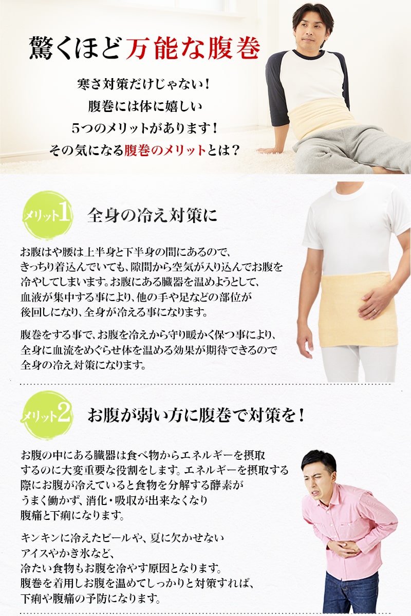 腹巻 男女兼用 綿 パイル腹巻 二重タイプ M~LL (メンズ 男性 紳士 腹巻き ハラマキ はらまき 防寒 レディース 妊婦 腹帯 大きいサイズ 冷え対策 冷え性 オールシーズン)