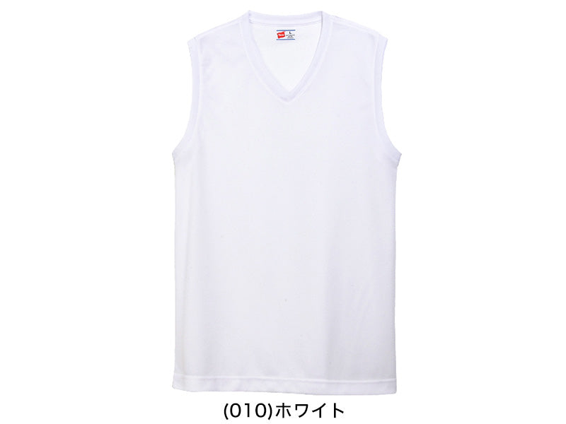 ヘインズ キッズ インナー ノースリーブ メッシュ 2枚組 子供 下着 男の子 シャツ vネック 130cm・140cm 子ども 男子 肌着 白 速乾 スポーツ v首 (在庫限り)