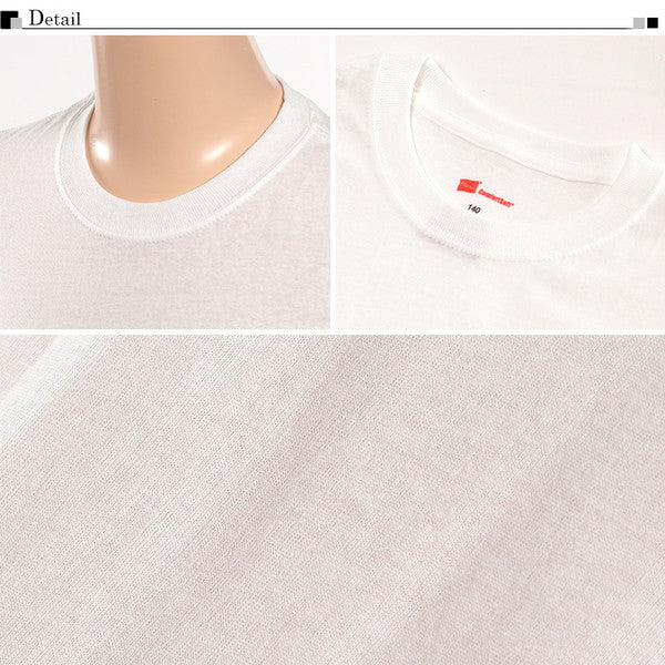 HANES BOYS 綿100% Tシャツ 2枚組 130cm~160cm (子供 下着 男の子 キッズ インナー 半袖 tシャツ ジュニア 肌着 綿 シャツ 140 150 160 白 無地) (在庫限り)