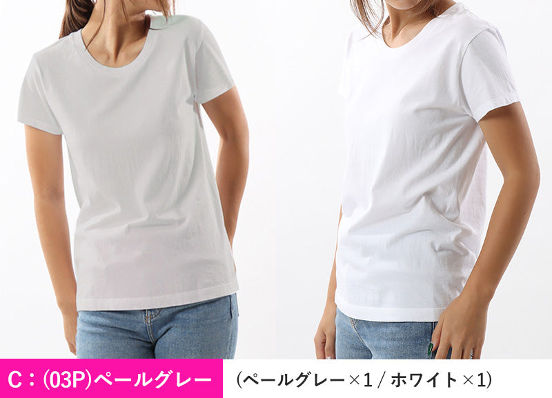 ヘインズ ジャパンフィット Tシャツ レディース 半袖 綿100% 2枚組 M・L インナー トップス コットン 無地 シンプル クルーネック 透けにくい