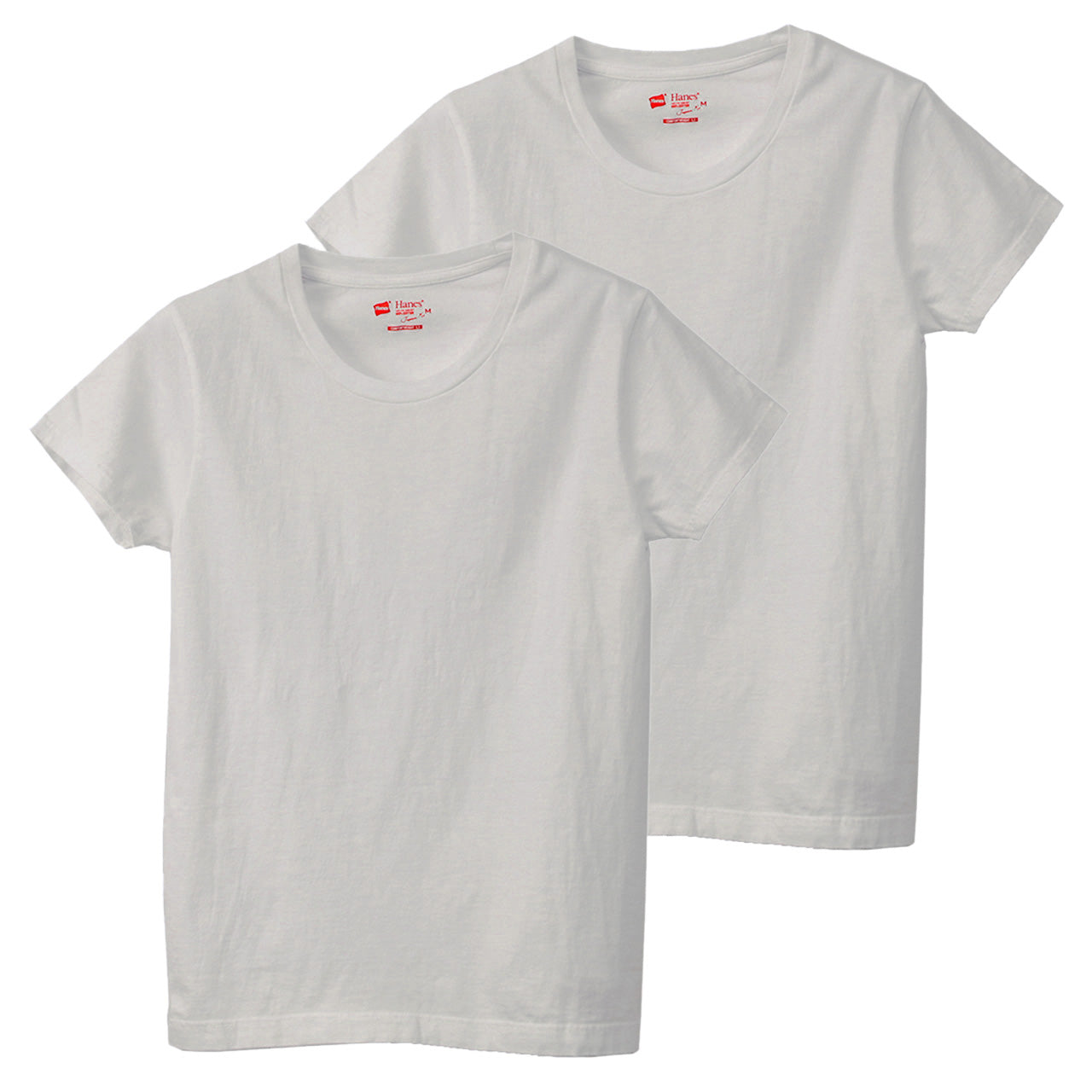 ヘインズ ジャパンフィット Tシャツ レディース 半袖 綿100% 2枚組 M・L インナー トップス コットン 無地 シンプル クルーネック 透けにくい