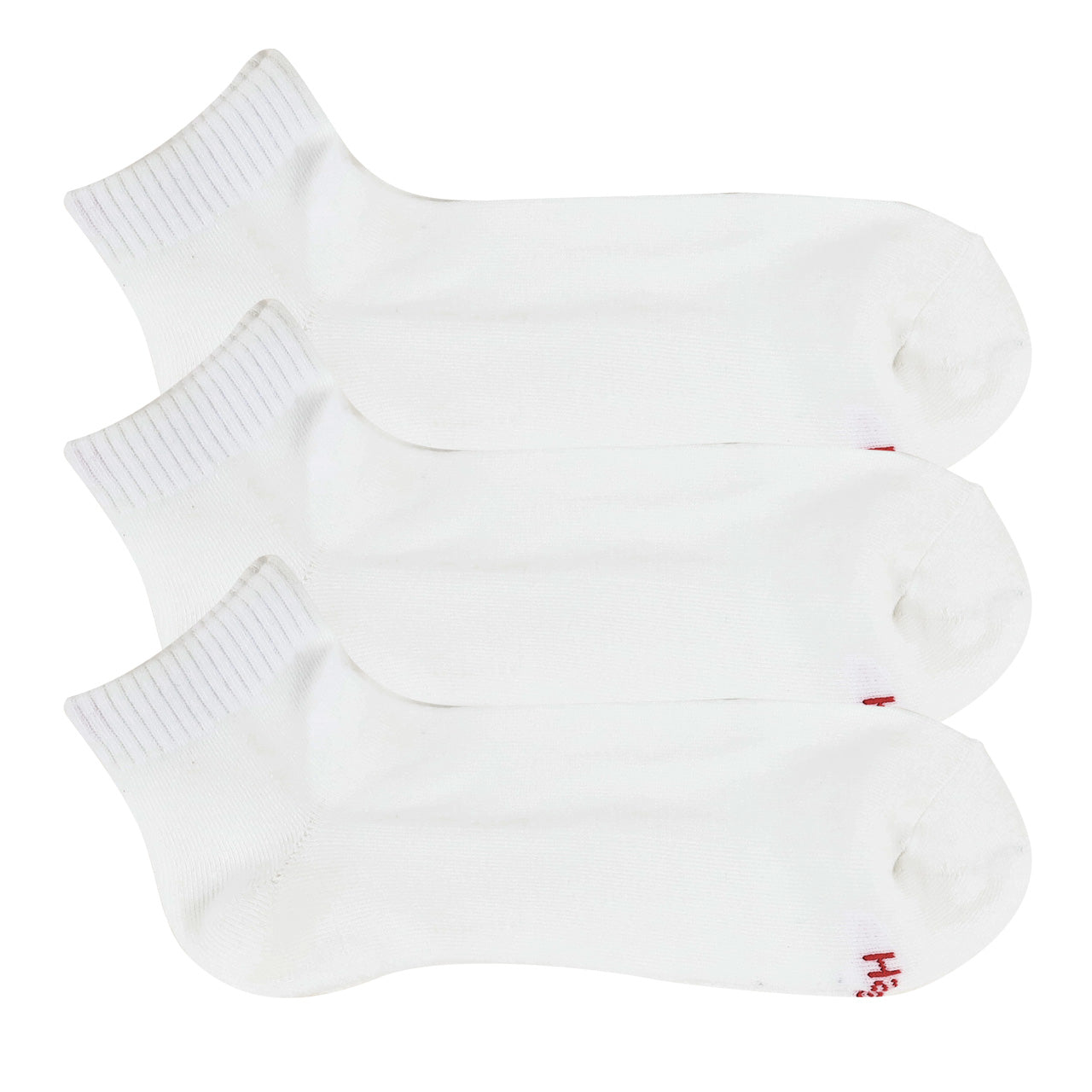 ヘインズ メンズ ハーフパイル ショートレングスソックス 3足組 23-25cm~27-29cm (Hanes ソックス 靴下 男 セット まとめ買い 綿 ショートソックス) (在庫限り)
