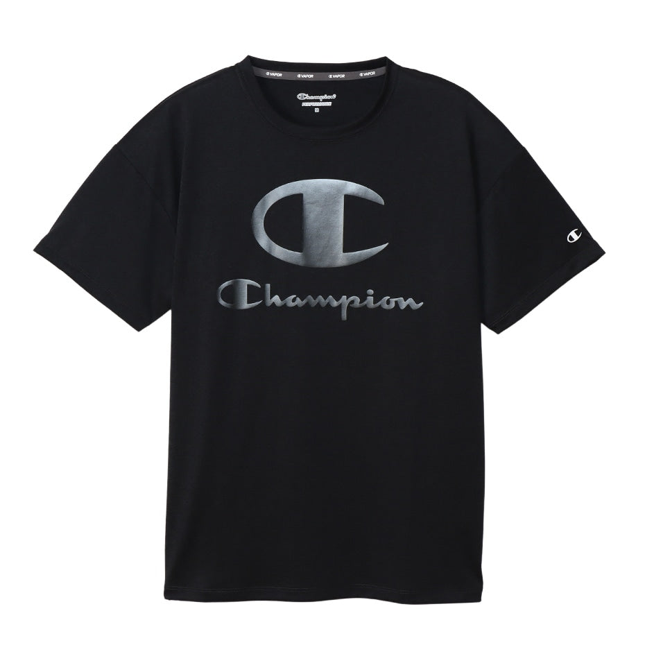 Champion Tシャツ レディース 半袖 婦人 ウエア シャツ トップス M L 吸汗 速乾 防臭 紫外線 ロゴ シンプル ジム (在庫限り)