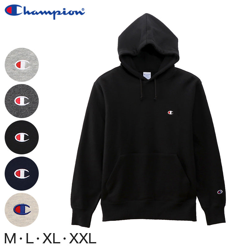 チャンピオン メンズ パーカー スウェット プルオーバーパーカー 大きいサイズ M~XXL (Champion 男性 オーバーサイズ ビッグシルエット スウェットパーカー アメカジ 長袖 フード付き 綿混) (在庫限り)